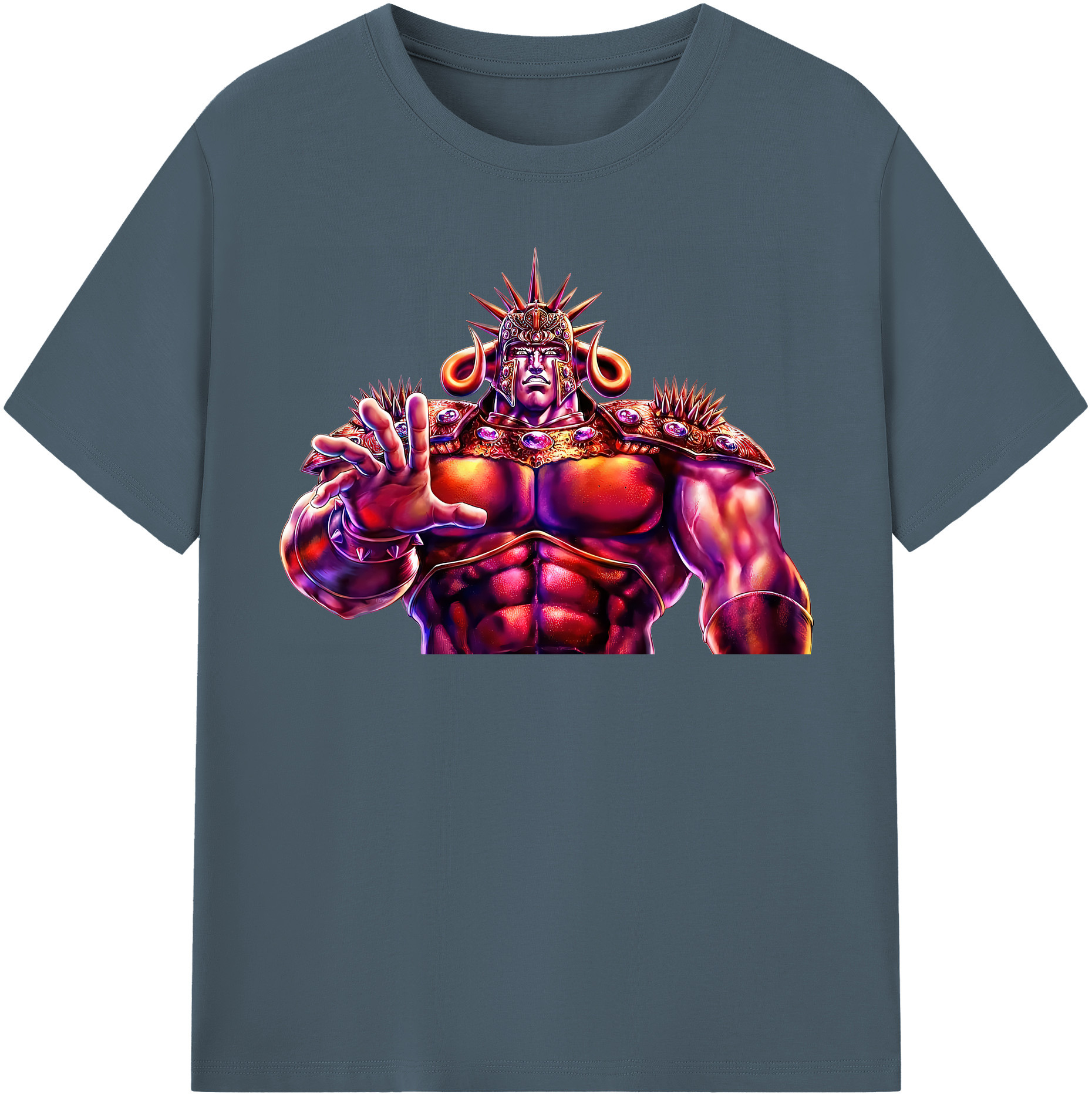（画像用） 北斗の拳 Fist of the North Star 綿100％半袖Tシャツ（フロントプリント）